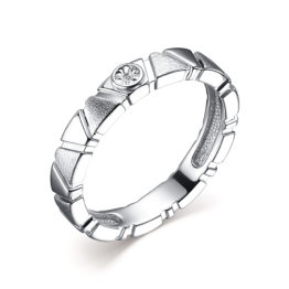 Кольцо серебряное 14811 с бриллиантом