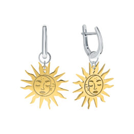 Серьги серебряные 00022599-6w