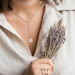 Колье серебряное 08081560-6