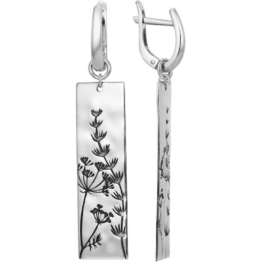 Серьги серебряные 00022637-6о