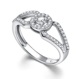 Кольцо серебряное 01-4348/00КЦ-00