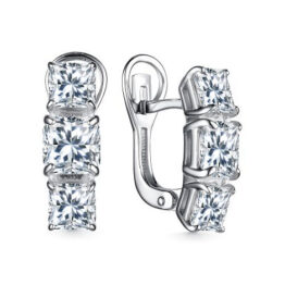 Серьги серебряные 02-3863/00КЦ-00