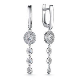 Серьги серебряные 02-4008/00КЦ-00
