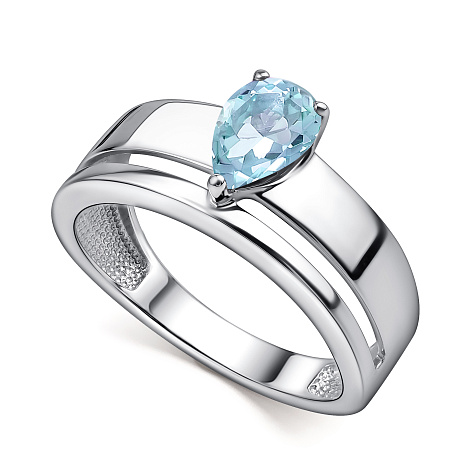 Серебряное кольцо с топазом 01-4437/00ТБ-00