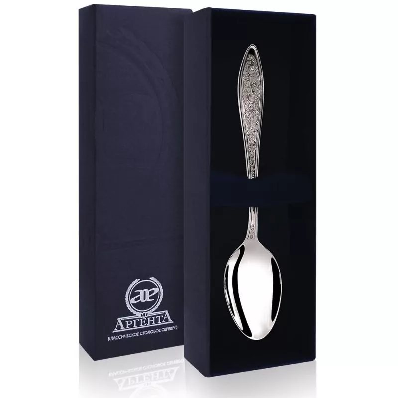 Ложка чайная Морозко 041ЛЖ03001 Серебряная ложка Морозко 041ЛЖ03001