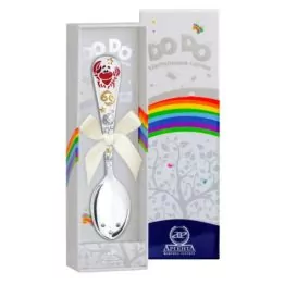 Серебряная детская ложка Зодиак-Рак 1150ЛЖ05808