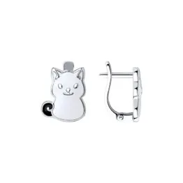 94024212 Серьги серебряные 8735