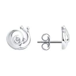 Серьги серебряные 10961