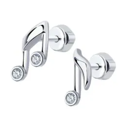 Серьги серебряные 10959