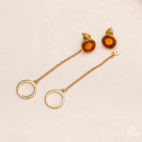 Серьги из серебра с янтарём Серьги из серебра с янтарём