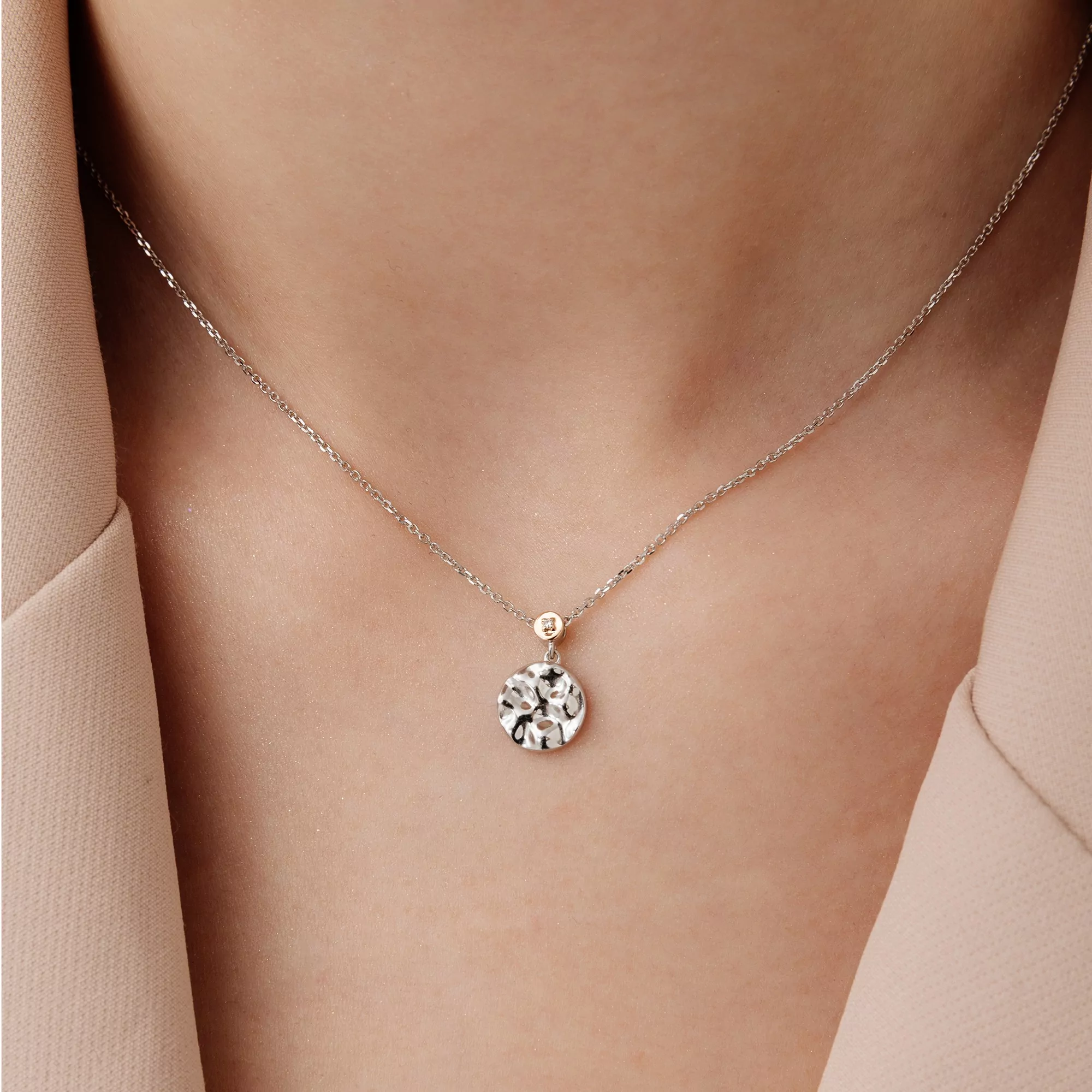 Колье серебряное 06-2102/000Б-00
