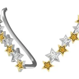 Серьги из серебра 16934 с фианитом