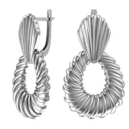 Серьги серебряные 17166