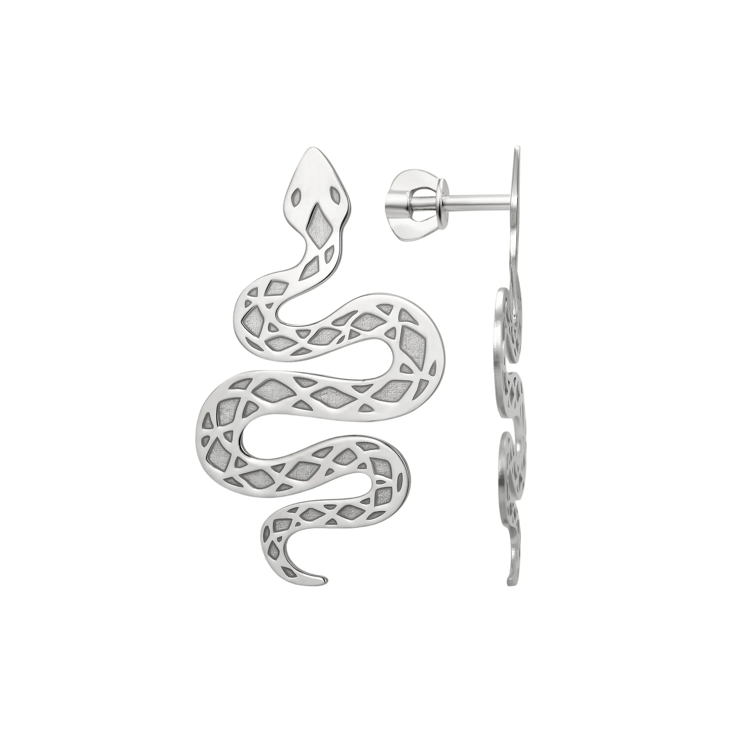 Серьги серебряные пусеты 17639