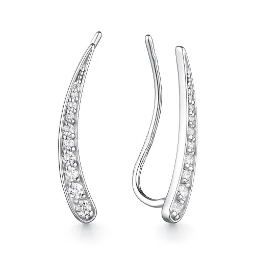 Серьги серебряные 901022210 с фианитом