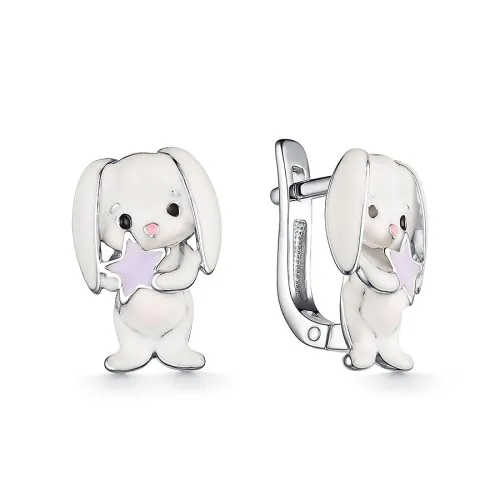 Серьги серебряные 901022338 Серьги серебряные 901022338