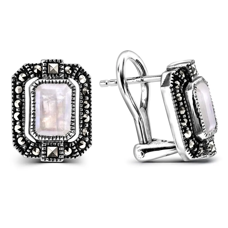 Серьги из серебра с камнями TJE256MS
