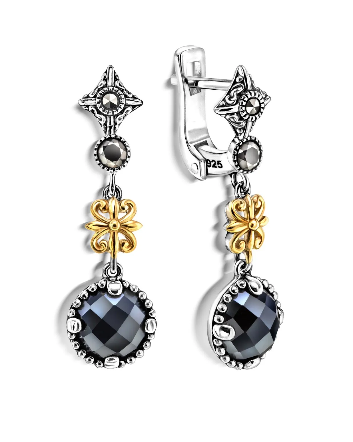 Серьги из серебра с камнями TJE552H