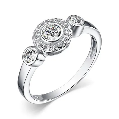 Кольцо серебро 925 пробы 01-4008/00КЦ-00
