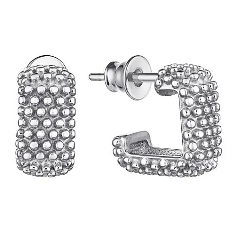 Серьги пусеты серебро 02-4177/0000-00