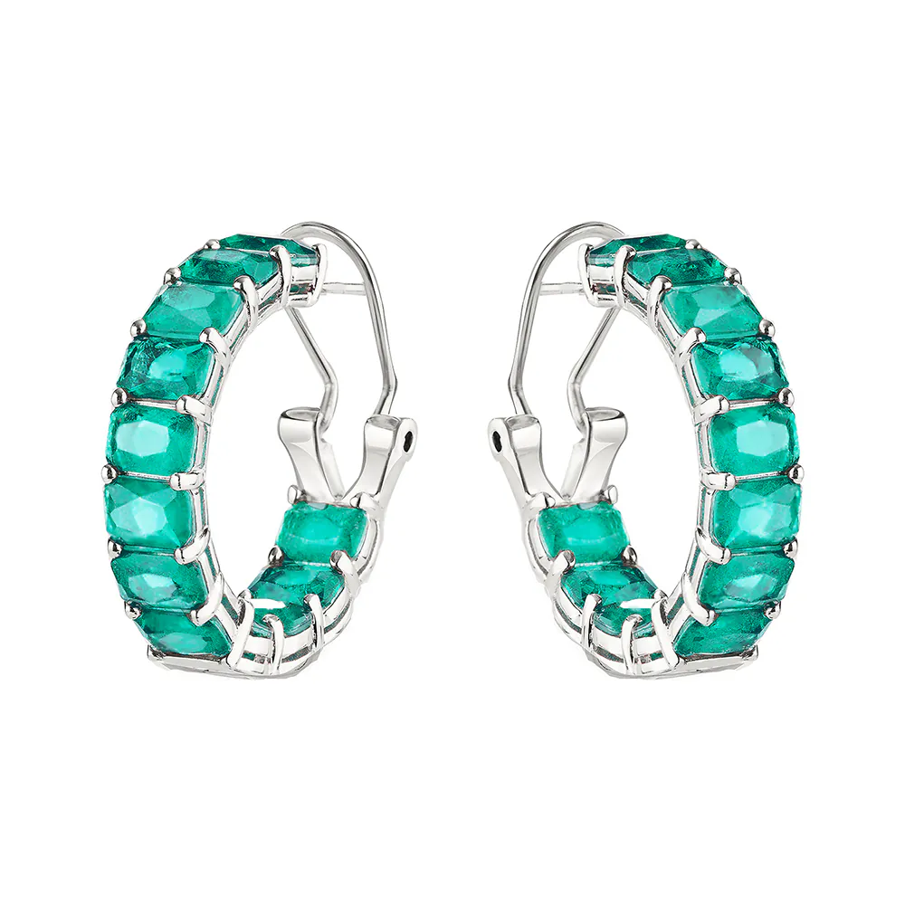 Серьги из серебра с фианитом SE-A0184C3