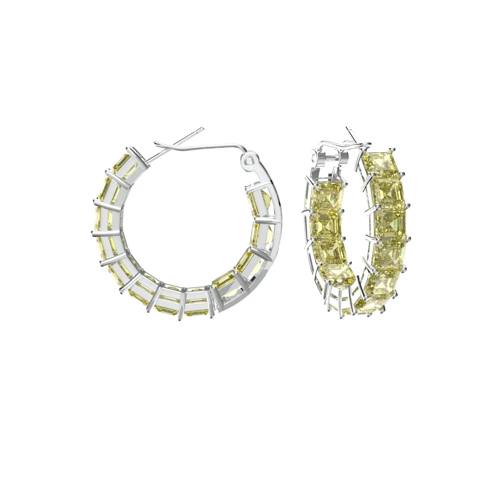 Серьги из серебра с фианитом SE-A0184C1