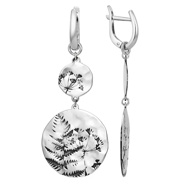 Серьги из серебра 00022634-6о