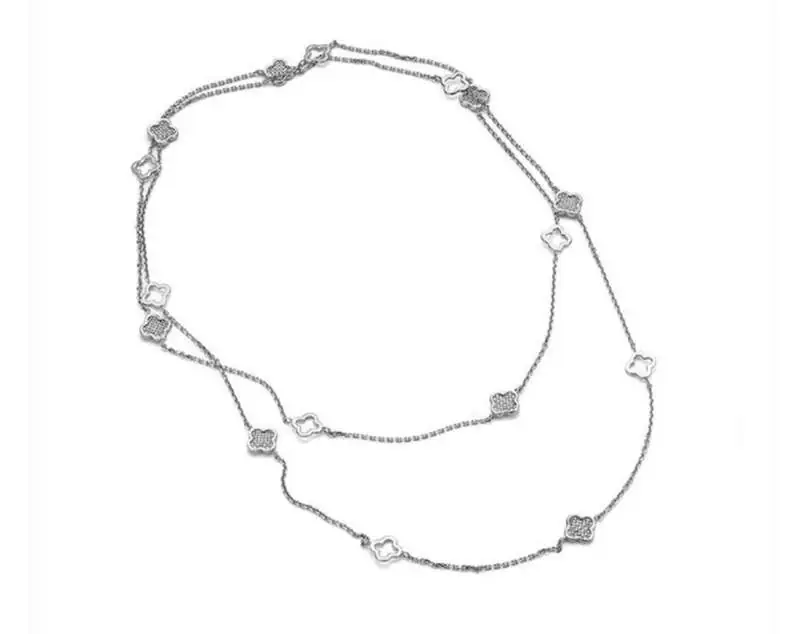 Серебряное колье с фианитами коллекция FLORET 902042027